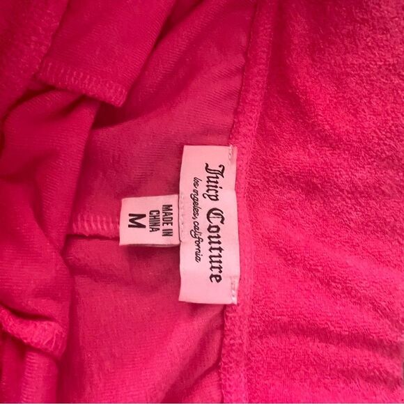 Juicy Couture Bling Terry Tracksuit Hoodie & Shorts Set- Size Medium - Picture 15 of 15
